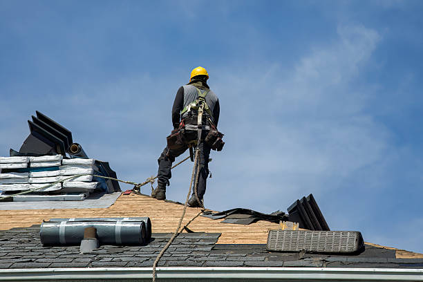 Professional Gutter Installation technician working in Modale, IA